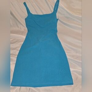 VENUS Bright Blue Mini Dress Strappy Back Sleeveless Dress